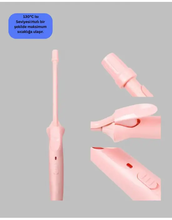 Yanma Önleyici Uçlu Profesyonel Saç Bukle Maşası