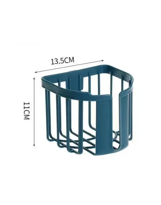 Yapışkanlı Çok Fonksiyonlu Banyo Organizeri Beyaz