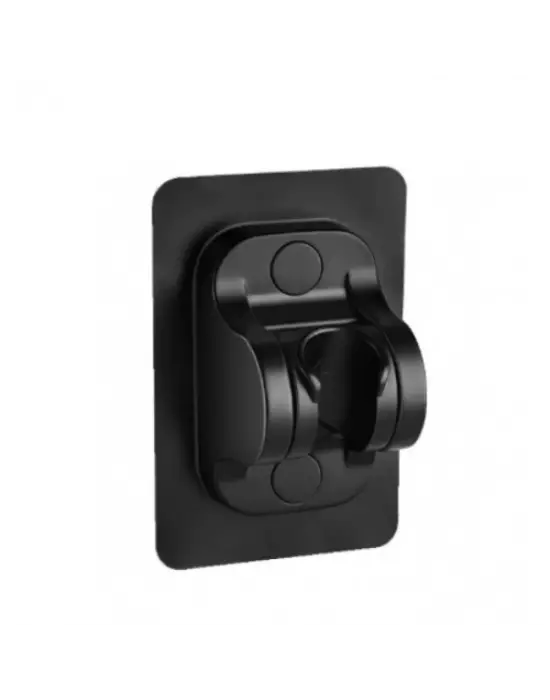 Yapışkanlı Duş Başlığı Tutucu Ayarlı Siyah