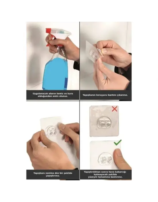 Yapışkanlı Duş Ve Banyo Rafı