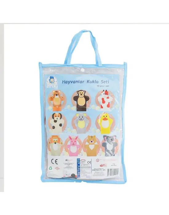 Omarı Eğlenceli Hayvan Kukla Seti - 10 Parça