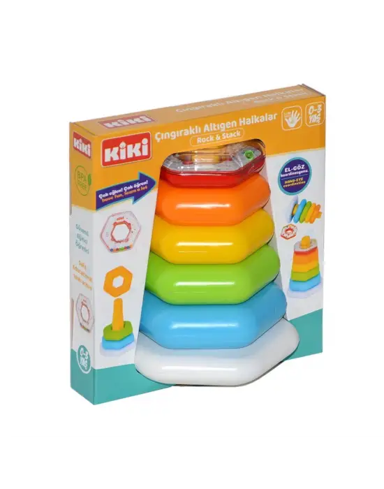 Omarı Yenidoğanları Eğlendiren Çingiraklı Altıgen Halkalar