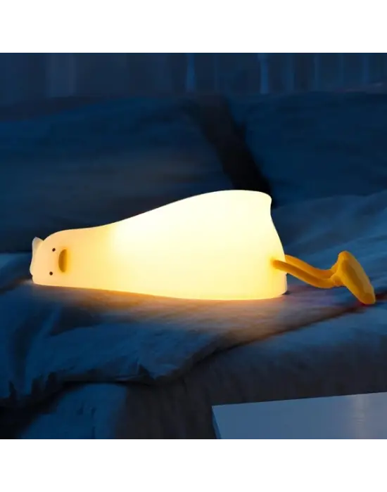 Yatan Ördek Tasarımlı Gece Lambası