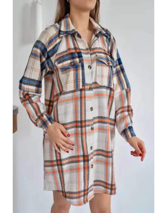 Omarı Klasik Tarzda Kot Elbise