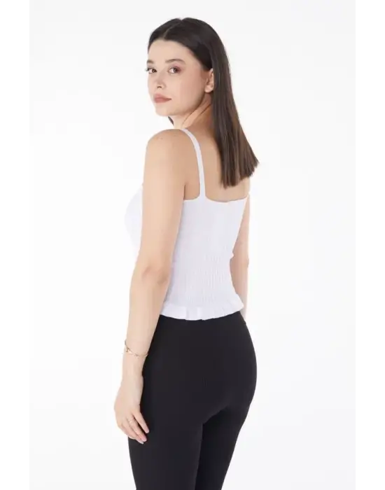 Fresh Moda Yazlık Triko Crop