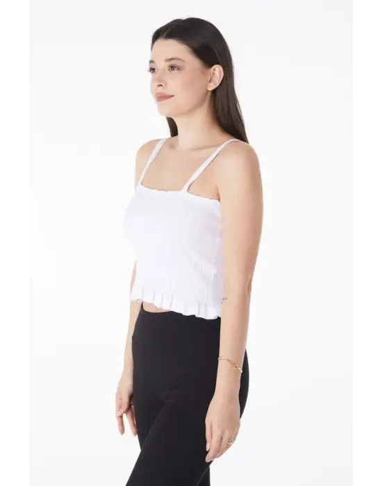 Fresh Moda Yazlık Triko Crop