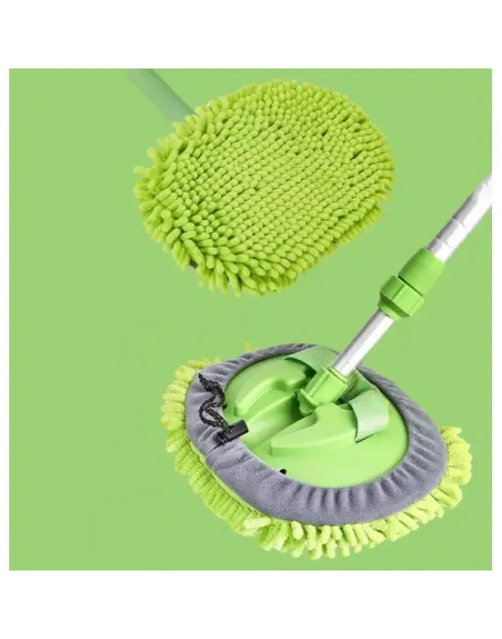 Yedek Bezli Mikrofiber Araba Yıkama Fırçası