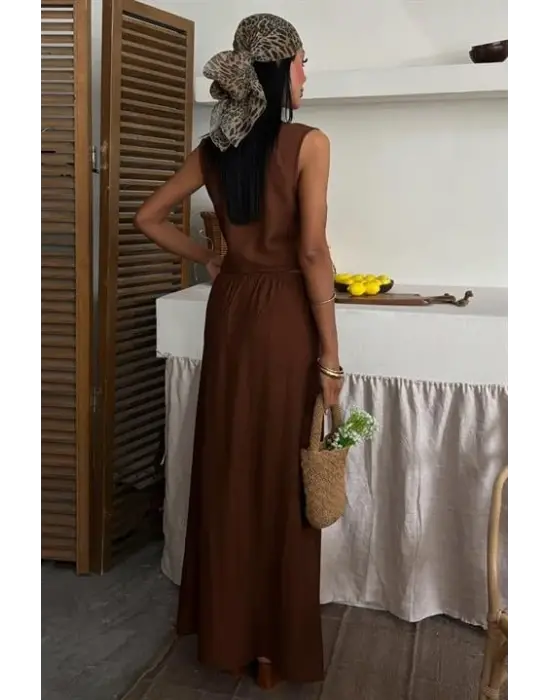 Yelek Önden Bağlamalı Uzun Etekli Takım 10192