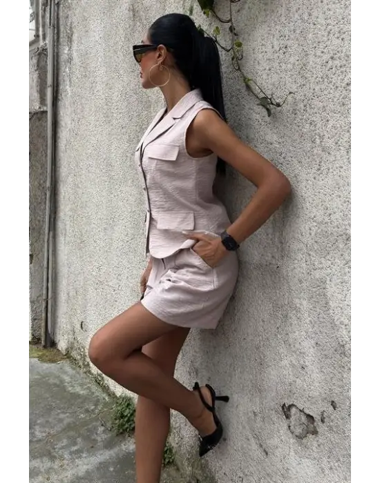 Yelek Şort Viscon Takım 10156-17