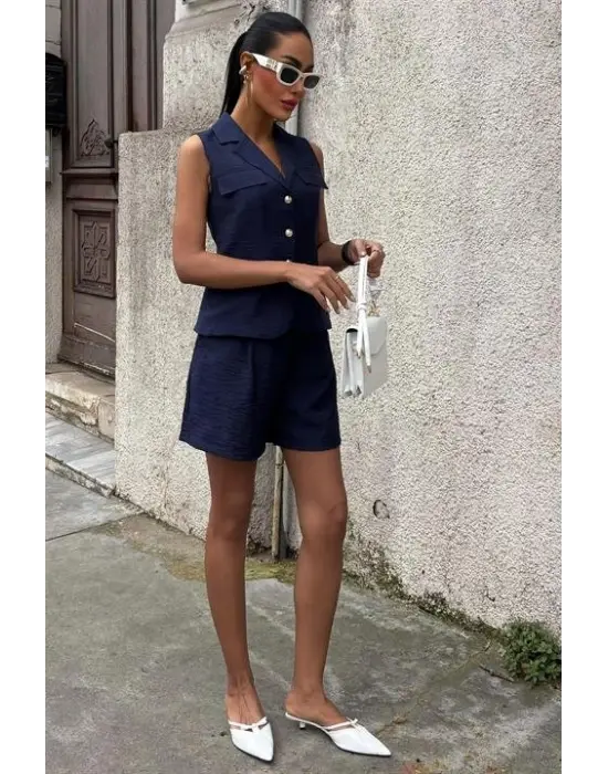 Yelek Şort Viscon Takım 10156-17