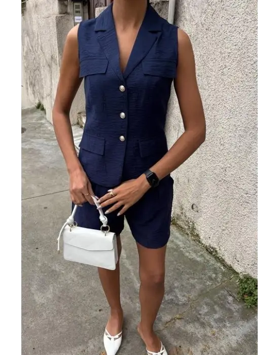 Yelek Şort Viscon Takım 10156-17