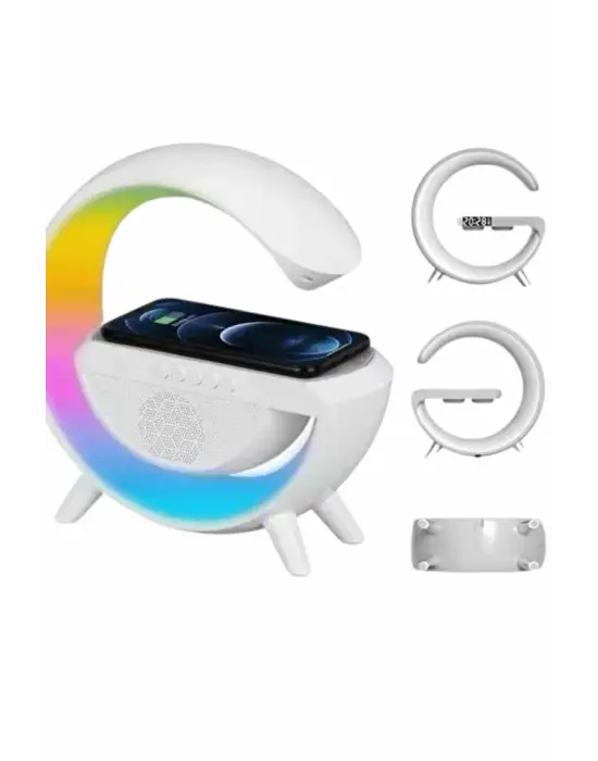 Yeni Nesil Bluetooth Hoparlör Speaker 5.0 Taşınabilir G Şeklinde Powerbankli