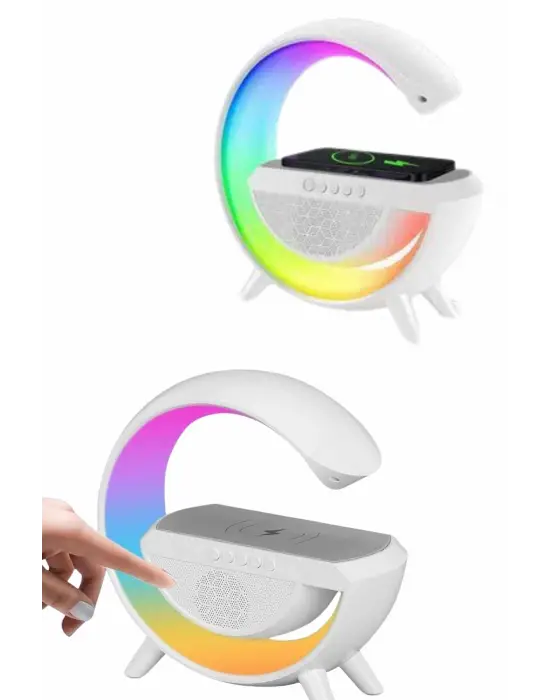 Yeni Nesil Bluetooth Hoparlör Speaker 5.0 Taşınabilir G Şeklinde Powerbankli