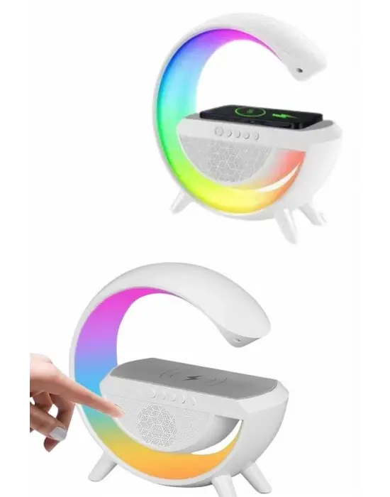 Yeni Nesil Bluetooth Hoparlör Speaker 5.0 Taşınabilir G Şeklinde Powerbankli