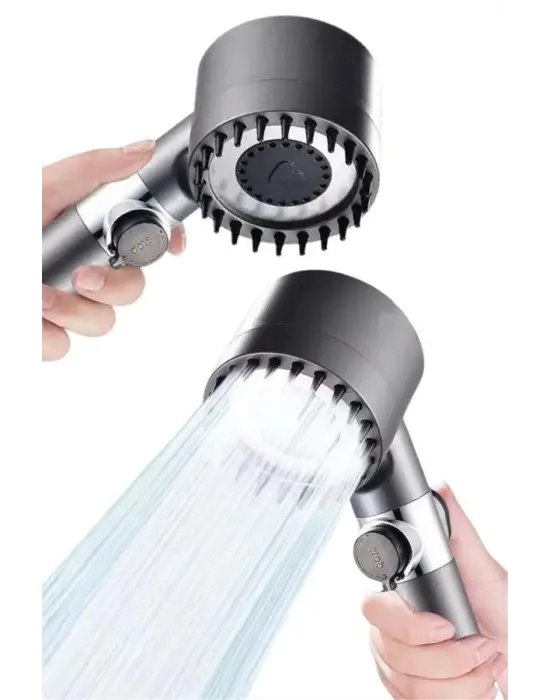 Yeni Nesil Duş Başlığı Paslanmaz Çelik Masaj Etkili Ergonomik Tasarım Su Basınçlı