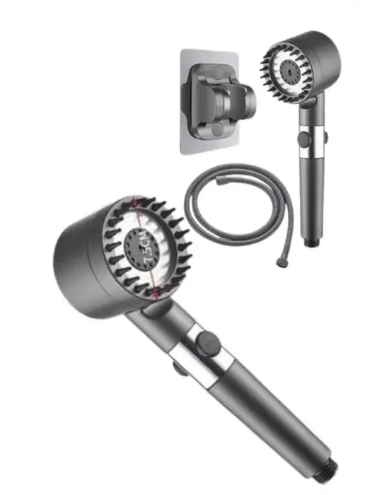 Yeni Nesil Duş Başlığı Paslanmaz Çelik Masaj Etkili Ergonomik Tasarım Su Basınçlı