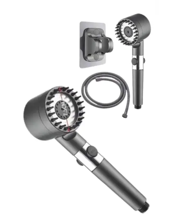 Yeni Nesil Duş Başlığı Paslanmaz Çelik Masaj Etkili Ergonomik Tasarım Su Basınçlı