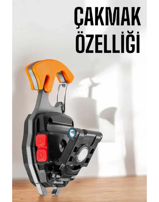 Yeni Nesil Kamp Feneri Çok Fonksiyonlu Fener Anahtarlık Usb Çakmaklı Cam Kırıcı Kemer Kesici Açacak