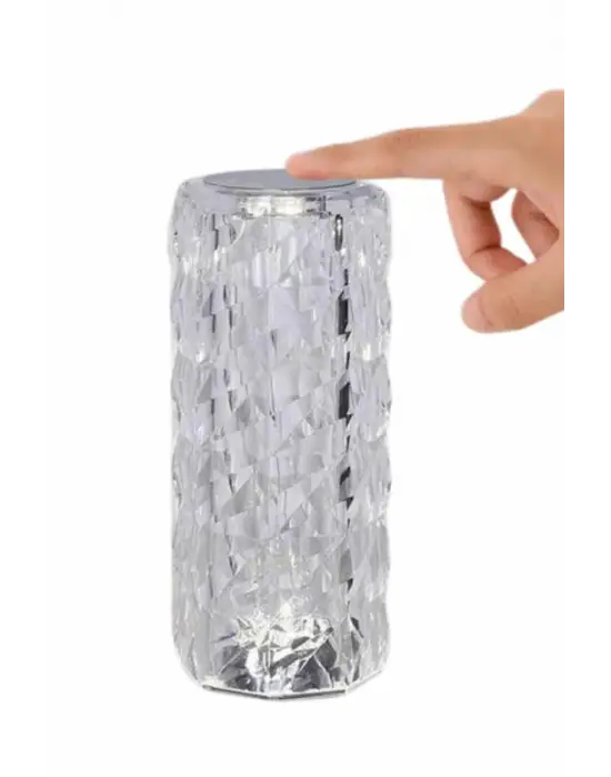 Yeni Nesil Modern Kristal Masa Ve Gece Lambası Dokunmatik Renk Değiştirebilen