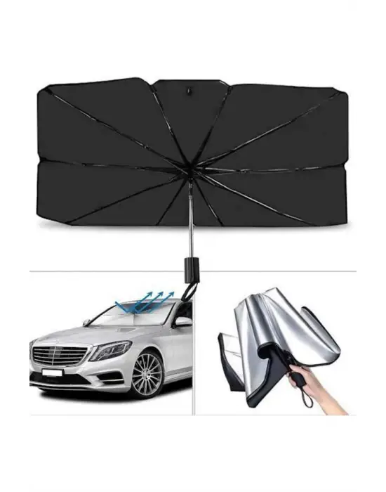 Yeni Nesil Tüm Araç Modellerine Uygun Oto Şemsiye Katlanabilir Uv Işınlarına Karşı