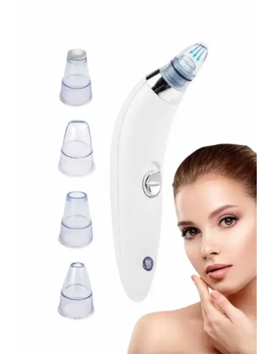 Yeni Nesil Vakumlu Pilli Siyah Nokta Ve Yüz Temizleme Cihazı 4 Başlıklı