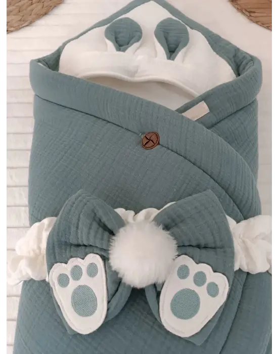 Yenidoğan Müslin Kumaş Bebek Battaniyesi