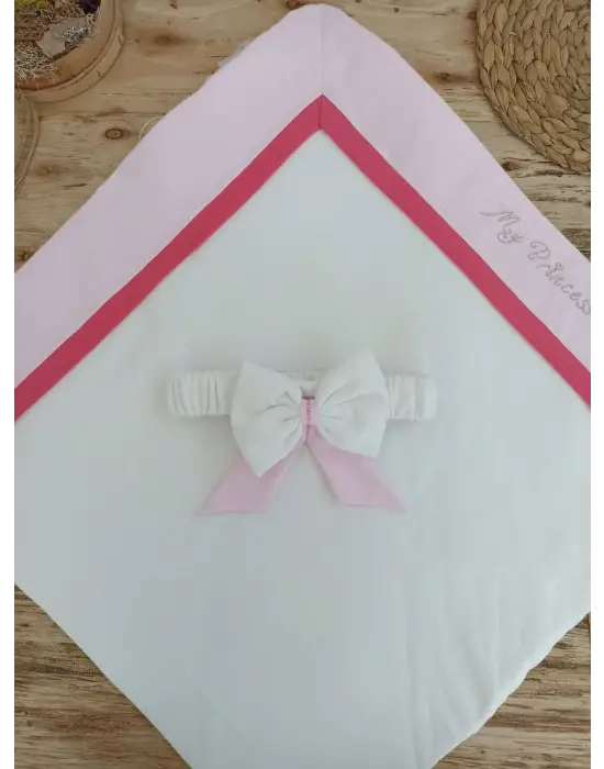 Şık My Prince Taç Nakışlı Bebek Battaniyesi