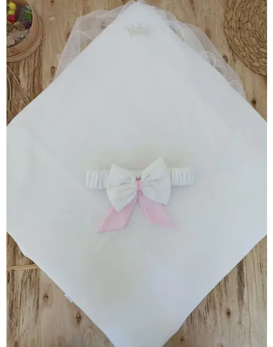 Şık My Prince Taç Nakışlı Bebek Battaniyesi