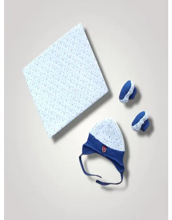 Modern Baskılı Bebek Battaniye Takımı