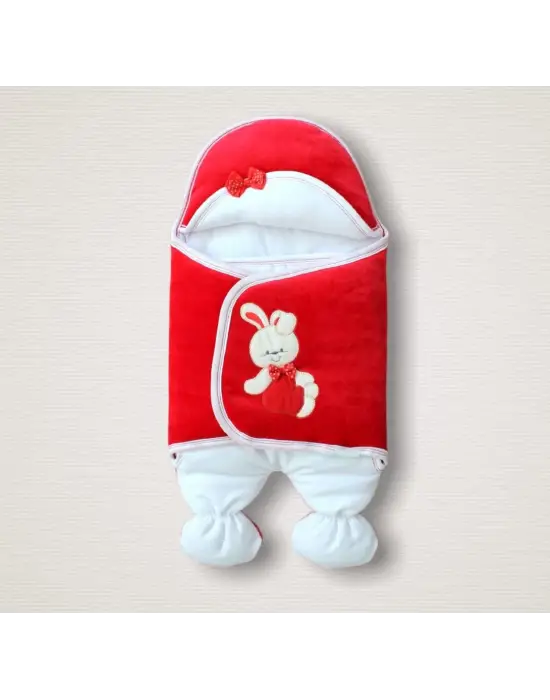 Omarı Yenidoğan Ayıcık Nakışlı Kundak Battaniyesi