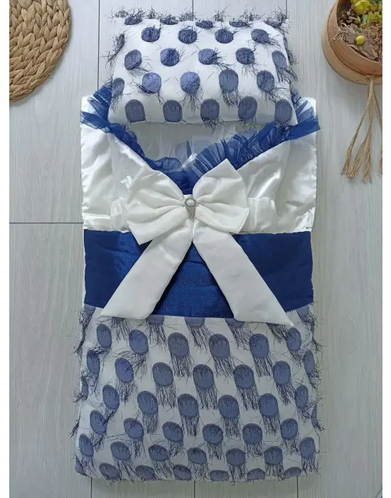 Göz Alıcı Tül İşlemeli Pamuklu Kundaklı 3lü Alt Açma Seti