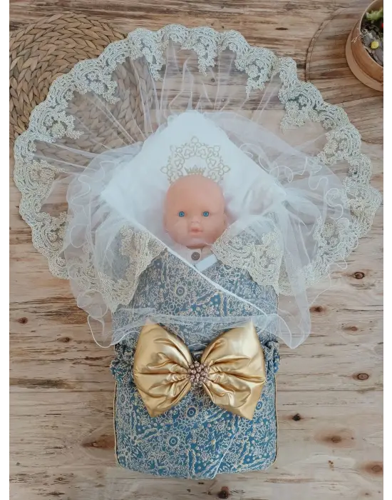 Zarif Güpürlü Bebek Battaniyesi Fiyonk Detaylı