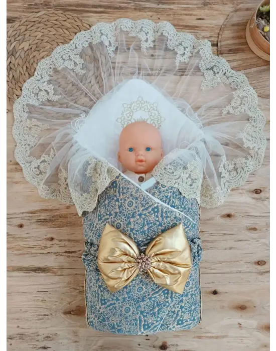 Zarif Güpürlü Bebek Battaniyesi Fiyonk Detaylı