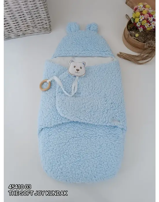 Modern Bebek Battaniyesi Kundak Mavi