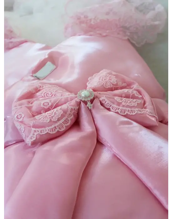 Zarif İnci Fiyonk Kristalli Yenidoğan Battaniye