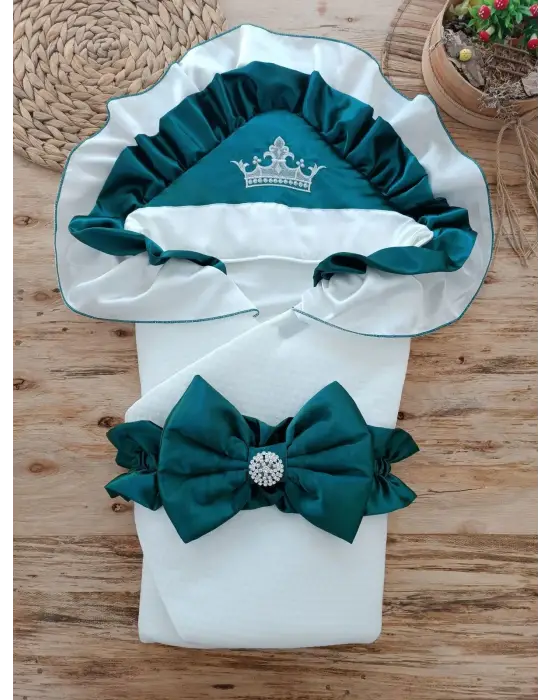 Zarif Bebek Battaniyesi Mehtap Nakışlı