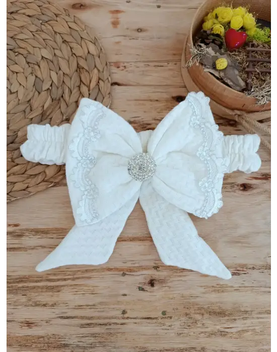 Şık Pamuk Taç Benim Prensim Nakışlı Kundak Battaniye