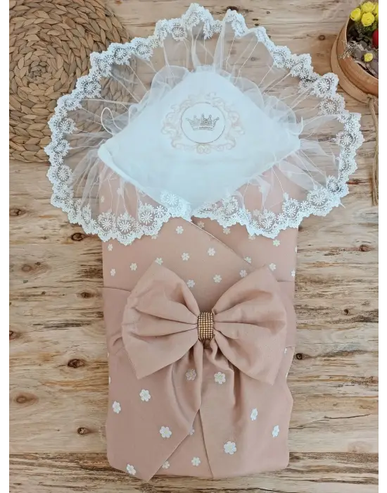 İddialı Papatya Desenli Trilüks Bebek Battaniyesi