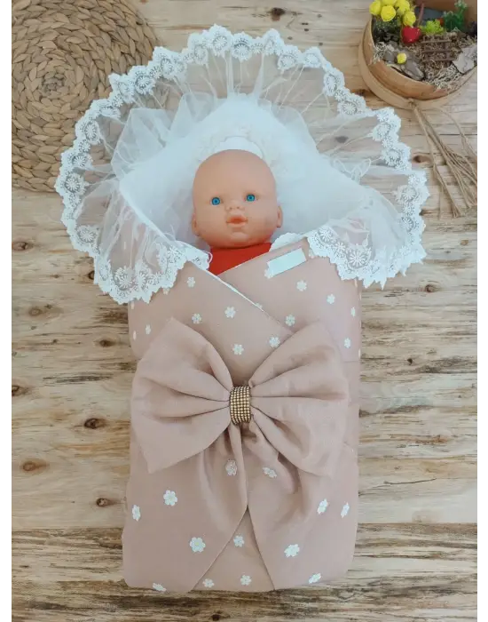 İddialı Papatya Desenli Trilüks Bebek Battaniyesi