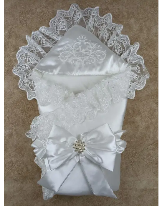 Eşsiz Pırıltı Nakışlı Yenidoğan Bebek Battaniyesi