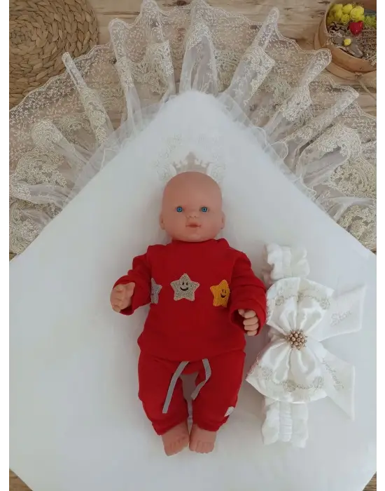 Asil Nakışlı Bebek Battaniyesi