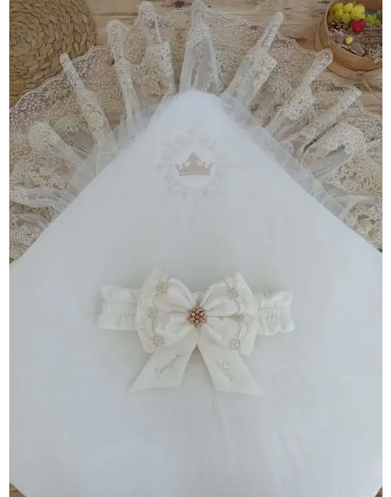 Asil Nakışlı Bebek Battaniyesi