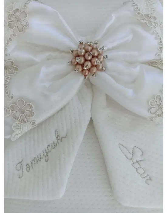 Asil Nakışlı Bebek Battaniyesi