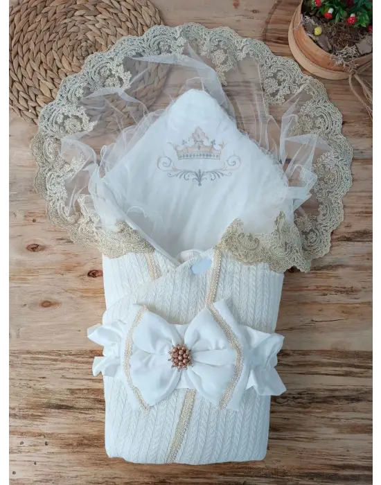 Şık Tercih Çalışma Hasır TOD Bebek Kundak Ekru