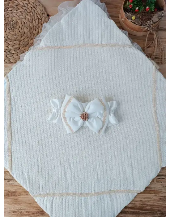 Şık Tercih Çalışma Hasır TOD Bebek Kundak Ekru