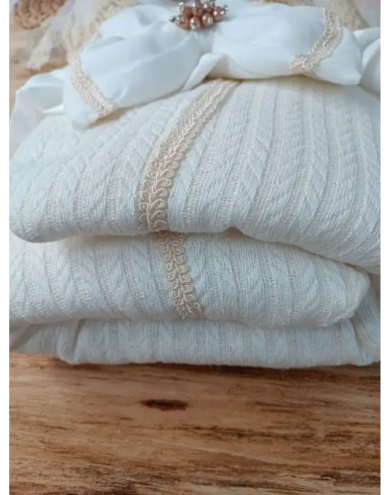 Şık Tercih Çalışma Hasır TOD Bebek Kundak Ekru