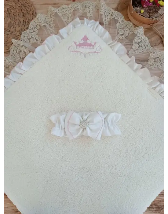 Özel Tasarım Wool Yenidoğan Unisex Kundak Bebek Battaniyesi