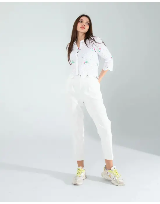 Modern Nakışlı Gömlek