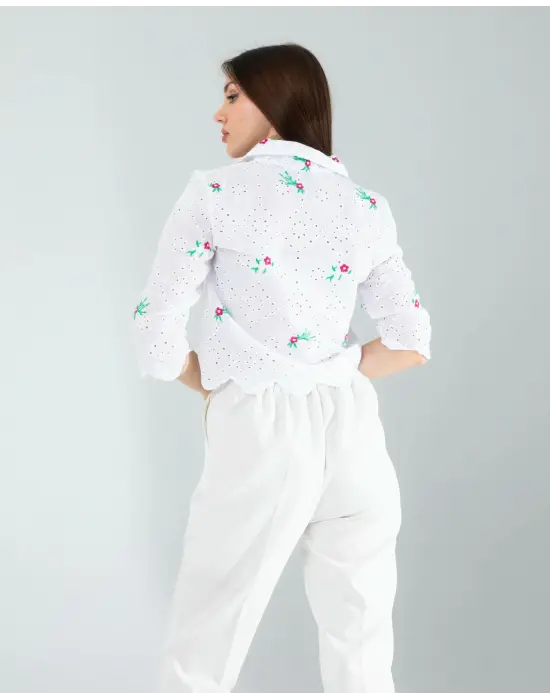 Modern Nakışlı Gömlek