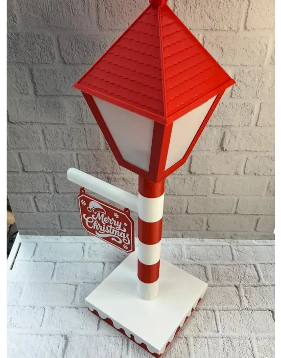 Yılbaşı Tabelalı Dekoratif Lamba Merry Christmas Işıklı Tasarım